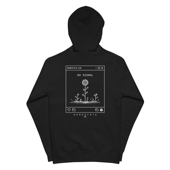 ARCHIVE_02 — NO SIGNAL ZIP HOODIE